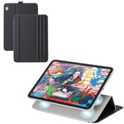 iPad 11インチ(A16)/10.9インチ(第10世代)用 ケース マグネット着脱フラップ カバー 7段階スタンド オートスリープ機能 ブラック TB-A25RWVDBK