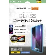 iPad Air 13インチ（M3/M2）用 ガラスフィルム 高透明 ブルーライトカット 簡単貼り付けツール付 強化ガラス 表面硬度10H 指紋防止 飛散防止 気泡防止 TB-A25XFLGGBLT