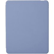 iPad Air 13インチ(M3/M2)用 ケース マグネット着脱フラップ カバー 360度回転 Apple Pencil収納 2段階スタンド オートスリープ機能 背面クリア ブルーグレー TB-A25XMG360BG