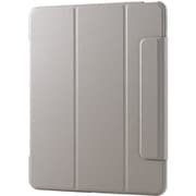 iPad Air 13インチ（M3/M2）用 ケース マグネット式フラップ カバー 2アングル スタンド オートスリープ機能 背面クリア グレージュ TB-A25XWVFCGB