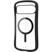 Google Pixel 10/10 Pro用 ケース ハイブリッド カバー 衝撃吸収 カメラ周り保護 磁気装着ワイヤレス充電対応 ストラップホール付 ストラップホールシート付 フレームカラー Grippy ブラック PM-P252GRPFMBK