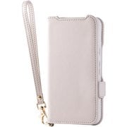 Google Pixel 10/10 Pro用 ケース 手帳型 カバー マグネット フラップ 衝撃吸収 ワイヤレス充電可 ストラップホール付 スタンド機能付 ハンドストラップ付 グレージュ PM-P252PLFY4GB