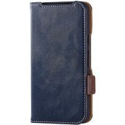 Google Pixel 10/10 Pro用 ケース 手帳型 カバー マグネット フラップ 衝撃吸収 ワイヤレス充電可 ストラップホール付 スタンド機能付 ネイビー PM-P252PLFYNV