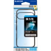 Google Pixel 10/10 Pro用 ケース ソフト カバー 衝撃吸収 カメラレンズ保護設計 ワイヤレス充電可 メタリックデザイン 極み設計 ブラック PM-P252UCTMBK