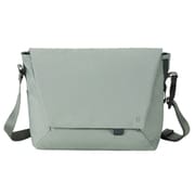 MLS941-ASGR [Hutte メッセンジャー バッグ L ポーチ付き A4サイズ の書類も入る 撥水 軽量 収納 たっぷり キャリーオン もできて 旅行 にもおすすめ 数量限定 アッシュグリーン]