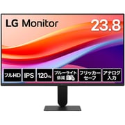 液晶モニター/LG Monitor/23.8型/フルHD（1920×1080）/IPSパネル/アンチグレア/HDR対応/120Hz/HDMI×1 D-Sub×1 24U411A-B