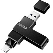 USB 3.2（Gen1） Type-C/Type-A両対応 回転式USBメモリー 128GB ブラック RUF3-ACR128G-B/C