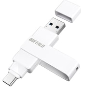 USB 3.2（Gen1） Type-C/Type-A両対応 回転式USBメモリー 128GB ホワイト RUF3-ACR128G-W/C