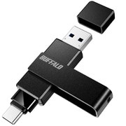 USB 3.2（Gen1） Type-C/Type-A両対応 回転式USBメモリー 64GB ブラック RUF3-ACR64G-B/C