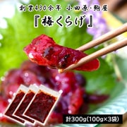 【創業430余年】小田原・鮑屋 『梅くらげ』 計300g（100g×3袋） くらげの頭・曽我の梅使用 ※冷凍 N02-042452