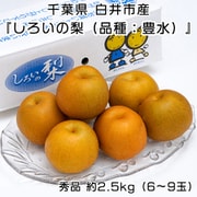 『しろいの梨（品種：豊水）』千葉県白井市産 秀品 約2.5kg（6～9玉）産地箱 ※冷蔵 203b08010 [ご注文受付は2025年8月28日（木）決済完了分まで]