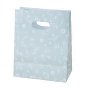 小判抜き角底BAG フラワー ブルー TU025