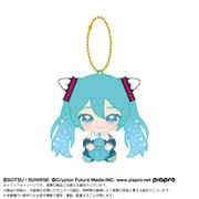 2593181 ガンダム45周年×初音ミク Chibiぬいおすわりマスコット 初音ミク×ダブルオーガンダム