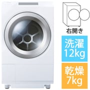 ドラム式洗濯乾燥機ZABOON（ザブーン） 洗濯12kg/乾燥7kg 右開き グランホワイト TW-127XP5R（W）