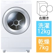 ドラム式洗濯乾燥機ZABOON（ザブーン） 洗濯12kg/乾燥7kg 右開き グランホワイト TW-127XH5R（W）