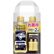 モンダミン マウスウォッシュ プレミアムケア ブラックミント 1000ml×2本 [洗口液 液体歯磨き 強刺激 口臭ケア 医薬部外品]