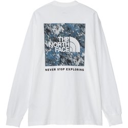 ロングスリーブスクエアデジタルグラフィックティー ユニセックス カットソー ホワイト（W） XSサイズ NT82545