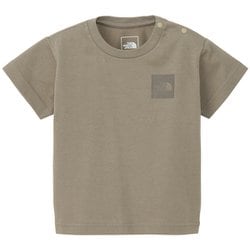 ショートスリーブスモールスクエアロゴティー ベビー トップス 半袖 マッシュルーム（MR） 80サイズ NTB32358