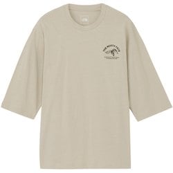 クォータースリーブワンポイントロゴティー ユニセックス 七分袖カットソー フォッシルアイボリー（FI） Lサイズ NT32537