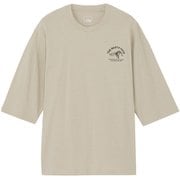 クォータースリーブワンポイントロゴティー ユニセックス 七分袖カットソー フォッシルアイボリー（FI） XLサイズ NT32537