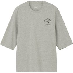 クォータースリーブワンポイントロゴティー ユニセックス 七分袖カットソー ミックスグレー（Z） Sサイズ NT32537