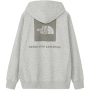 バックスクエアロゴフーディ ユニセックス パーカー ミックスグレー（Z） XSサイズ NT62533