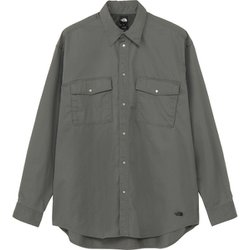 ロングスリーブロックステディチノシャツ ユニセックス シャツ アスファルトグレー（AG） XLサイズ NR62531