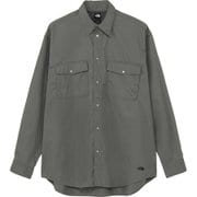 ロングスリーブロックステディチノシャツ ユニセックス シャツ アスファルトグレー（AG） XLサイズ NR62531