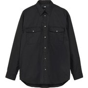 ロングスリーブロックステディチノシャツ ユニセックス シャツ ブラック(K) Mサイズ NR62531