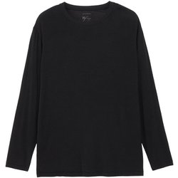 ベーシックウルトラライトロングスリーブクルー ユニセックス カットソー ブラック(K) Sサイズ KSU55381