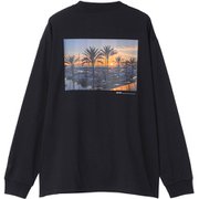 ロングスリーブオーシャングラフィックティー ユニセックス カットソー ブラック（K） XLサイズ HM32583