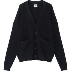 フィッシャーマンニットカーディガン ユニセックス カーディガン ディープネイビー（DN） Lサイズ HM52582