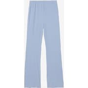リブパンツ レディース フィットネス ヨガ パンツ ホリゾンブルー（HB） Lサイズ SAW72580