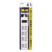 Y02BKS451WH [個別集中スイッチ付節電タップ 4個口 1m 白]