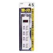 Y02BKS455WH [個別集中スイッチ付節電タップ 4個口 5m 白]