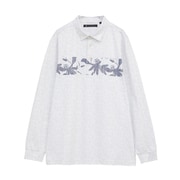 ゴルフウェア メンズ L/S Polo 1WHT L TRM25FW 7AM017