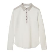 ゴルフウェア レディース W L/S Polo 1WHT M TRM25FW 7AM506