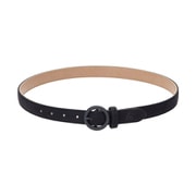 W FauxSuede Belt 0BLK OS TRM25FW 7AM580
