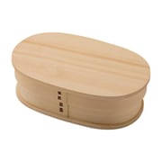 曲げわっぱ 小判型一段弁当箱 500ml 弁当箱 ナチュラル wp5koban FH10SW