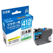 ブラザー LC412C互換 シアン 日本製リサイクルインク JIT-KB412C