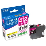 ブラザー LC412M互換 マゼンタ 日本製リサイクルインク JIT-KB412M