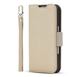 iPhone 17用 手帳型ケース ベージュ・グレー CR_IQNCSPLNA_BG