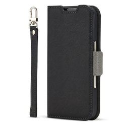 iPhone Air用 手帳型ケース ブラック・ニュートラルグレー CR_IQACSPLNA_BN