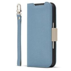 iPhone 17 Pro用 手帳型ケース アリスブルー・グレージュ CR_IQPCSPLNA_AG