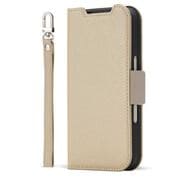 iPhone 17 Pro用 手帳型ケース ベージュ・グレー CR_IQPCSPLNA_BG