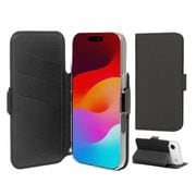 iPhone Air用 手帳型ケース ブラック MC_IQACSGLEX_BK