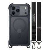 iPhone 17 Pro Max用 MagSefe対応ハイブリッドケース レザレットミッドナイト・ブラック ME_IQGCSPTO4_LB