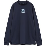 ゴルフウェア メンズ 長袖モック NV Mサイズ CWA25M C25233104 1120
