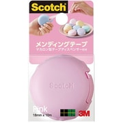 スコッチ（R） メンディングテープ マカロン型テープディスペンサー付き ピンク 810 MCR-PK