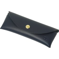 牛革メガネケース S ネイビー 日本製 MF-9254